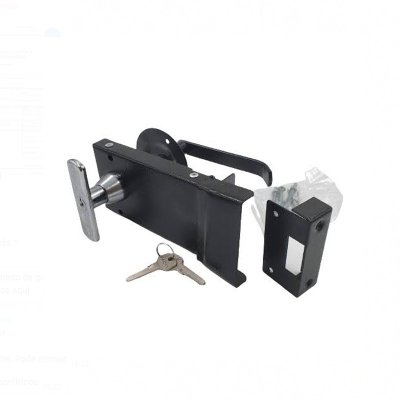 Fechadura de Sobrepor com Chave Modelo Cruzeta